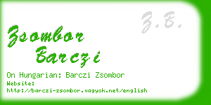 zsombor barczi business card